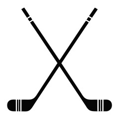 Outdoor Stickers: Hockey Sticks (White Border)