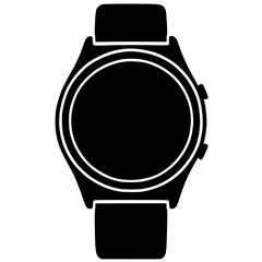 Smart watch silhouette vector design