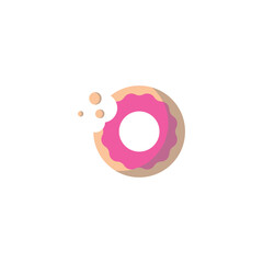 Donut logo vector. symbol. logo design.