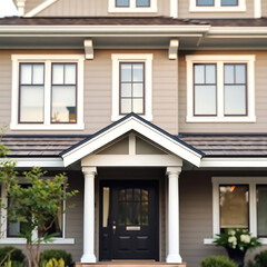 Elegant Modern House Exterior: Dream Home Architectural Design