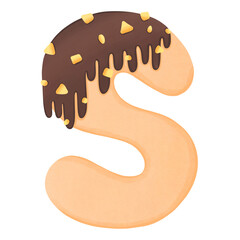 English letters donut