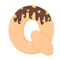 English letters donut