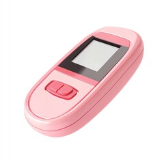 A modern pink infrared thermometer featuring a digital display, suitable for quick temperature readings. Ideal for personal or professional use.