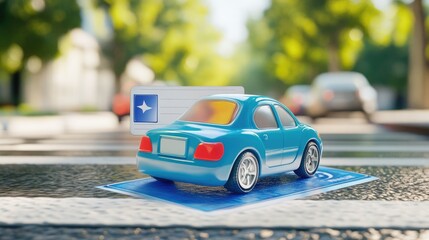 Front View of Missouri Toy Driver License: Fun Plastic Card Design for Gaming