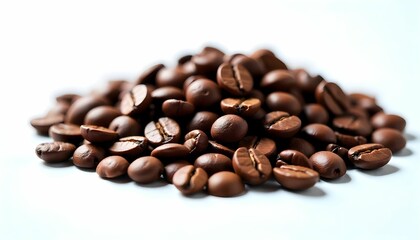 coffee beans on white background