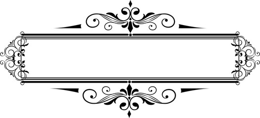 Vector illustration of a vintage ornamental frame on a white background