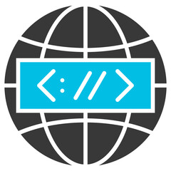 Http Glyph Blue Grey Icon