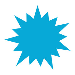 bursting shape speech bubbles set. starburst and sunburst cartoon with different color isolated on white background