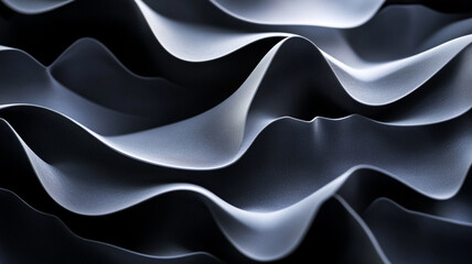 Obraz premium Abstract black Wavy Texture