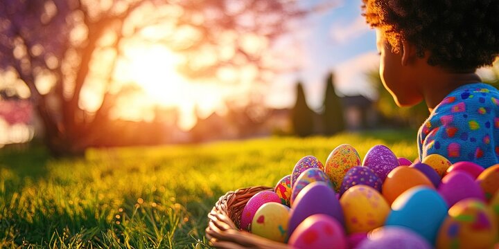 modern african american kid easter egg roll for 2025 holiday