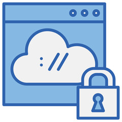 Https Blue White Icon