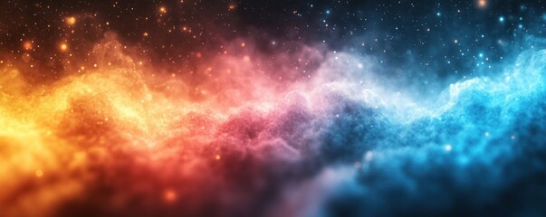 Naklejka premium Pastel Gradient Background in Soft Dreamy Colors Blue Pink Green Blurred Watercolor Style