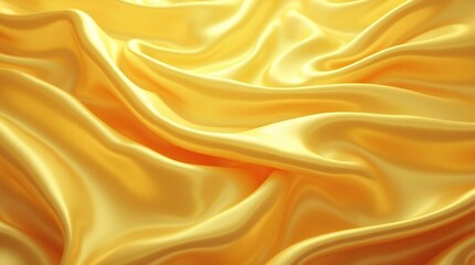 Obraz premium Golden Wavy Silk Background.