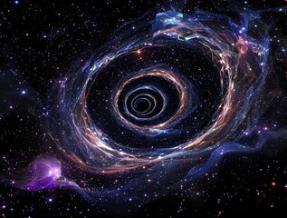 An otherworldly spiral design that evokes the mysteries of space and time , , space-inspired, futuristic, astronomical, cosmic