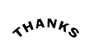 THANKS（ありがとう！）の文字
