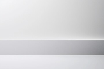 Minimalistic white background with subtle gradient and shadow, ideal for product photography and presentations