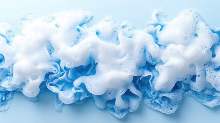 Abstract blue and white foam texture.  Background for cleaning product ads