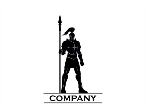 knight warrior holding spear