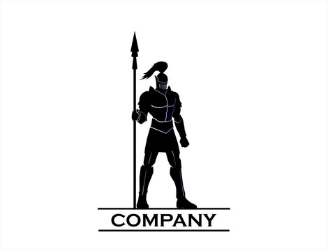 knight warrior holding spear