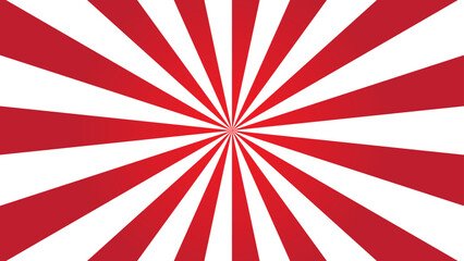 retro sunburst background, red and white. Suitable for graphic design materials.