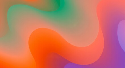 Abstract Fluid Wave: A mesmerizing blend of vibrant colors and soft, flowing forms creates a dynamic, surreal and immersive experience. 