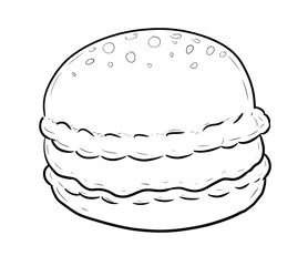 macaron  digital illustration drawing isolated