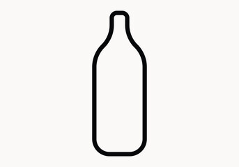 Bottle icon set. bottle vector logo design
