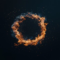 A symbolic glowing Fire Symbol indicating in World Wildlife Day concept