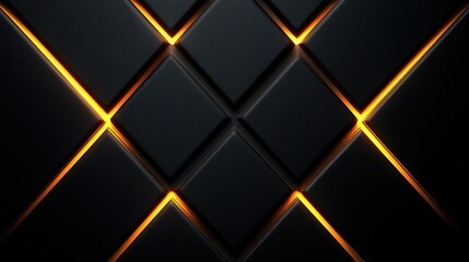 Stylish geometric pattern featuring glowing lines and dark background for modern design.