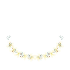 Hand Drawn Rose Gold Colored Flower Wreath. Floral Vector Design Element for Birthday, New Year, Christmas Card, Wedding Invitation, Marketing, Advertising and Presentation.