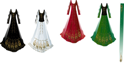 a beautiful fairly dress design