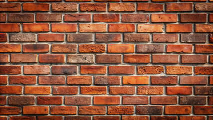 Fototapeta premium Textured brick wall with warm tones and rustic appeal