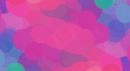 Abstract Neon Burst:  A vibrant, abstract background bursting with bright, swirling colors of pink, purple, blue and green, ideal for creating eye-catching digital designs and presentations.