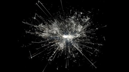 Fototapeta premium Bursting Fireworks: Brightening the Night with Celebration and Excitement