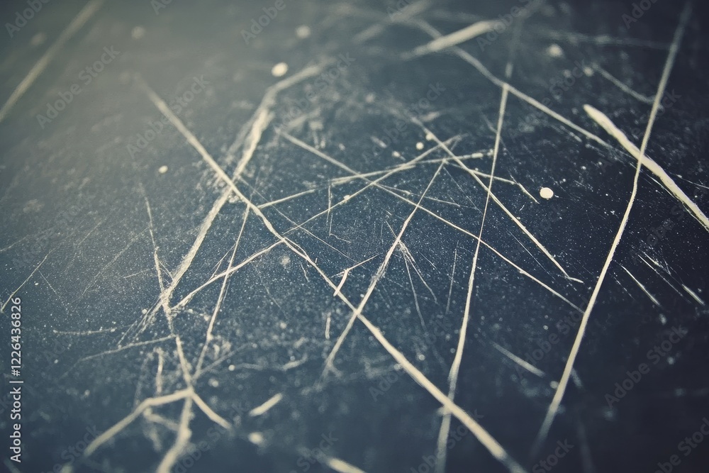 Poster abstract close-up of scratched surface with elegant textures and lines