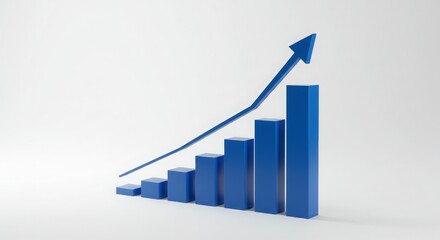 Minimalist Bar Graph Showing Growth - Business Performance and Analytics