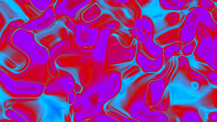 Abstract background with wavy Blue, Purple, Red Background texture, featuring flowing water-like patterns and soft, digital light effects