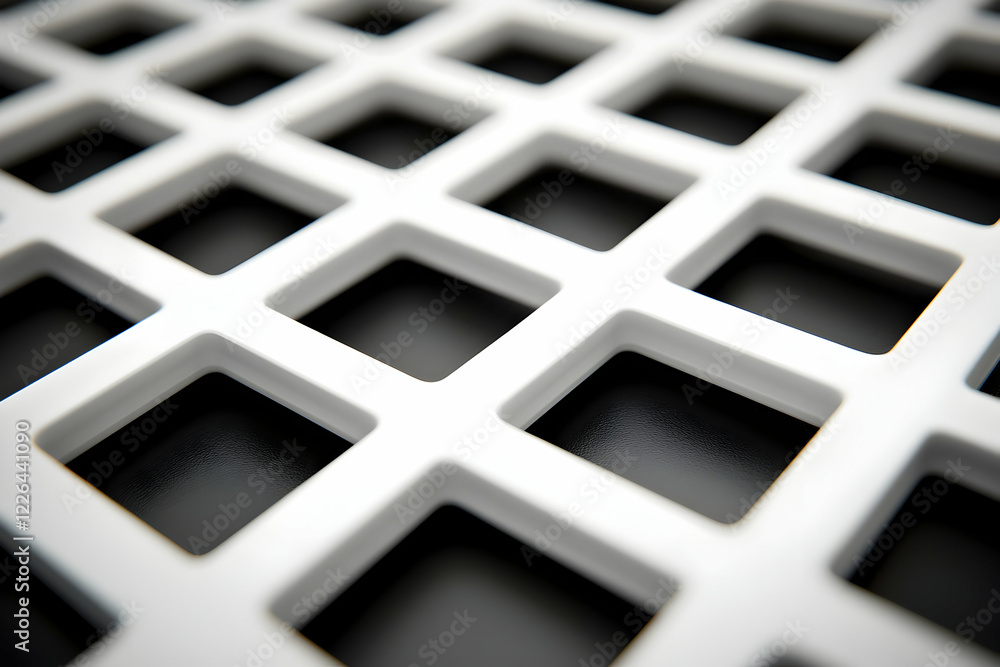 Poster white grid pattern, abstract background, design texture