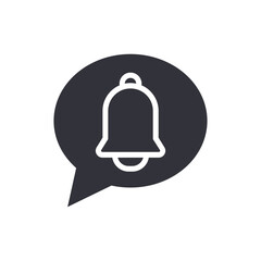 Chat notification solid icons, minimalist vector illustration ,simple transparent graphic element .Isolated on white background