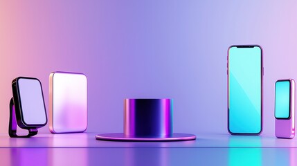 Modern Tech Devices on Display