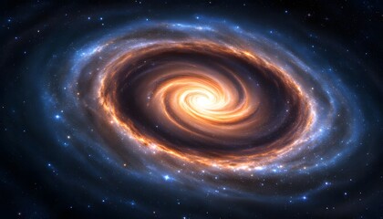 Stunning Spiral Galaxy Image Cosmic Nebula Space Background