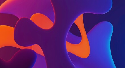 Abstract Fluid Art: A mesmerizing display of flowing, organic shapes in vibrant hues, creating a dynamic and visually stunning composition