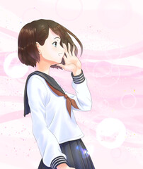 横顔の学生_①A案_キャラ女子_EFF背景_桜なし