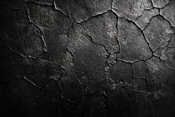 Obraz premium Dark Cracked Texture Background for Abstract Artistic Design