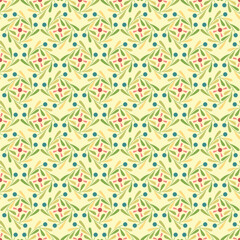 floral repetitive background. decorative diamond elements. vector seamless pattern. ethnic art. folk motifs.  fabric swatch. wrapping paper. continuous design template for textile, home decor, linen