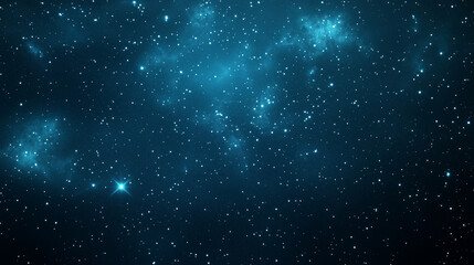 Obraz premium Cosmic Symphony: A mesmerizing cosmic scene unfolds, with a captivating nebula bathed in a deep, velvety blue hue against a backdrop of twinkling stars.