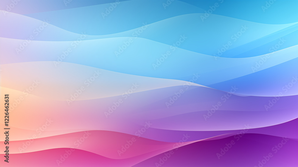 Poster abstract colorful background with waves. abstract background with colorful smooth waving texture