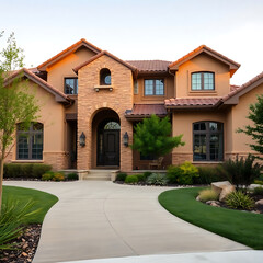 Luxury Home Exterior: Modern Architectural Design and Landscaping