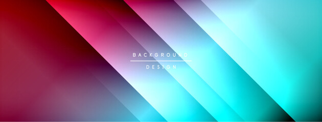 Colorful gradient with lines made of shadow and light. Creative background