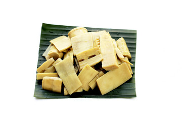 Bamboo shoot in tiliacora triandra juice